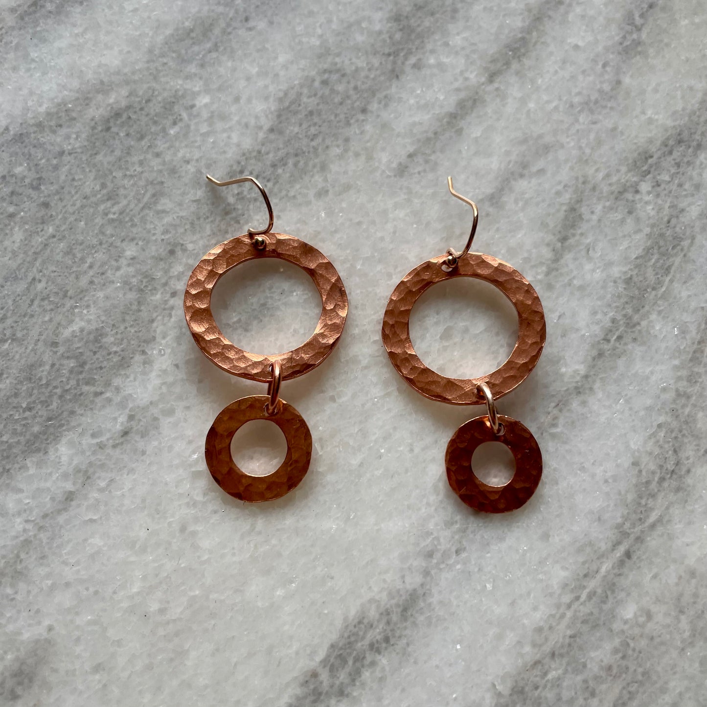 Upcycle Copper Washer Earrings