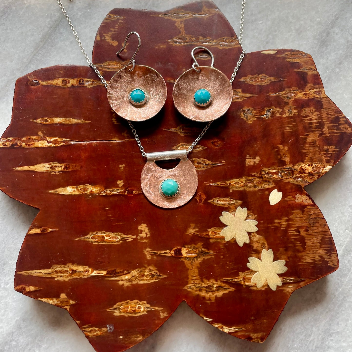 Copper & Turquoise Earrings