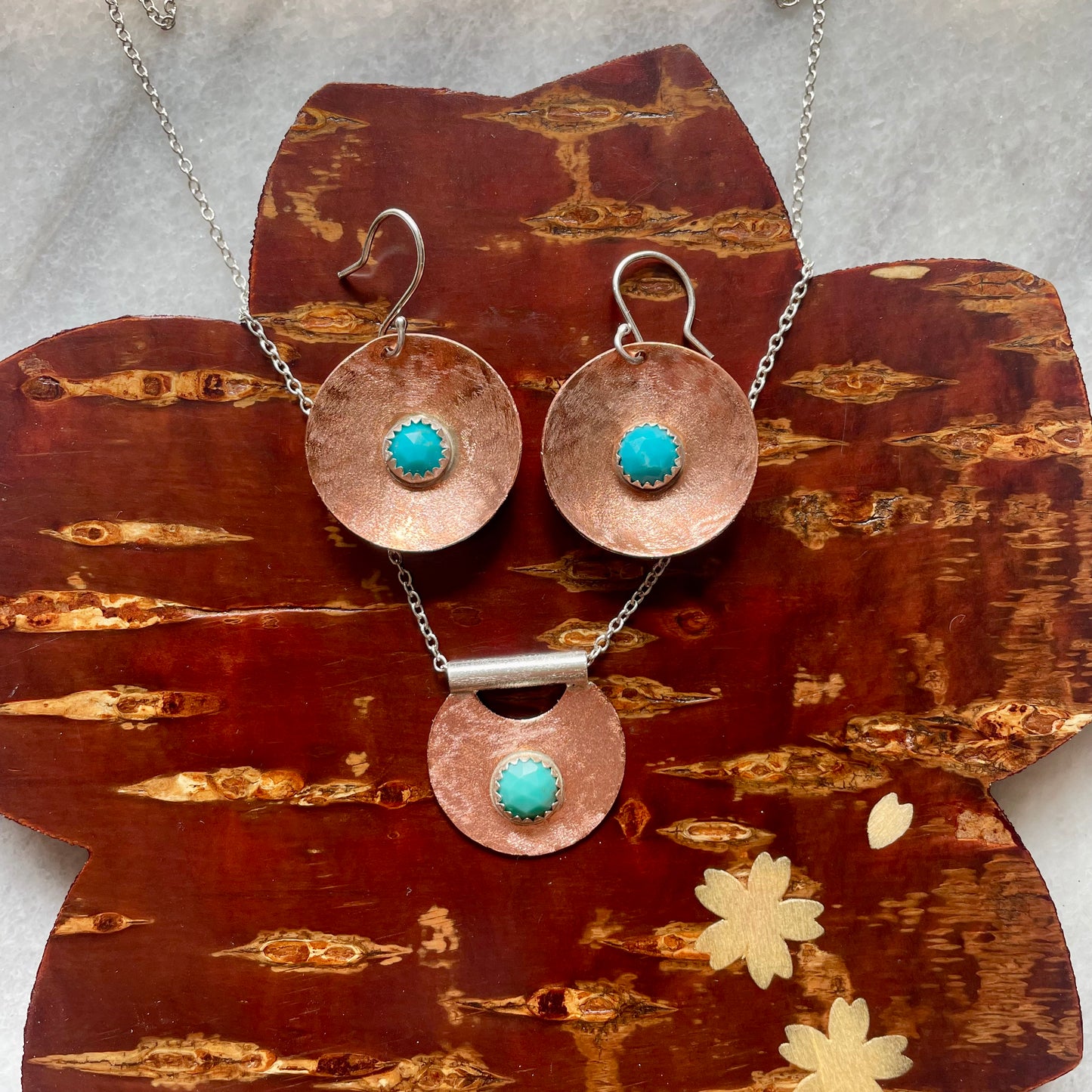 Copper & Turquoise Earrings