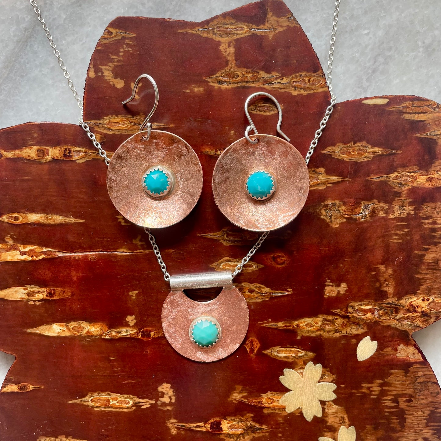 Copper & Turquoise Earrings