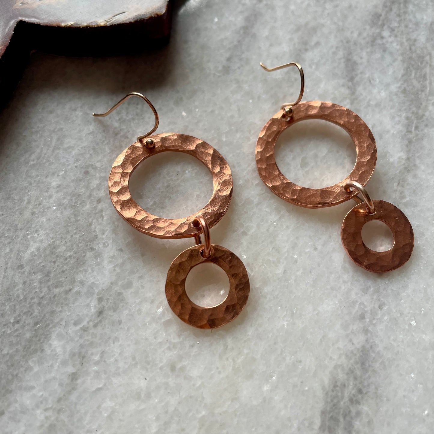 Upcycle Copper Washer Earrings