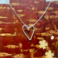 Open Heart Sterling Silver Necklace