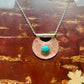 Half Moon Copper & Turquoise Necklace