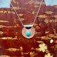 Half Moon Copper & Turquoise Necklace