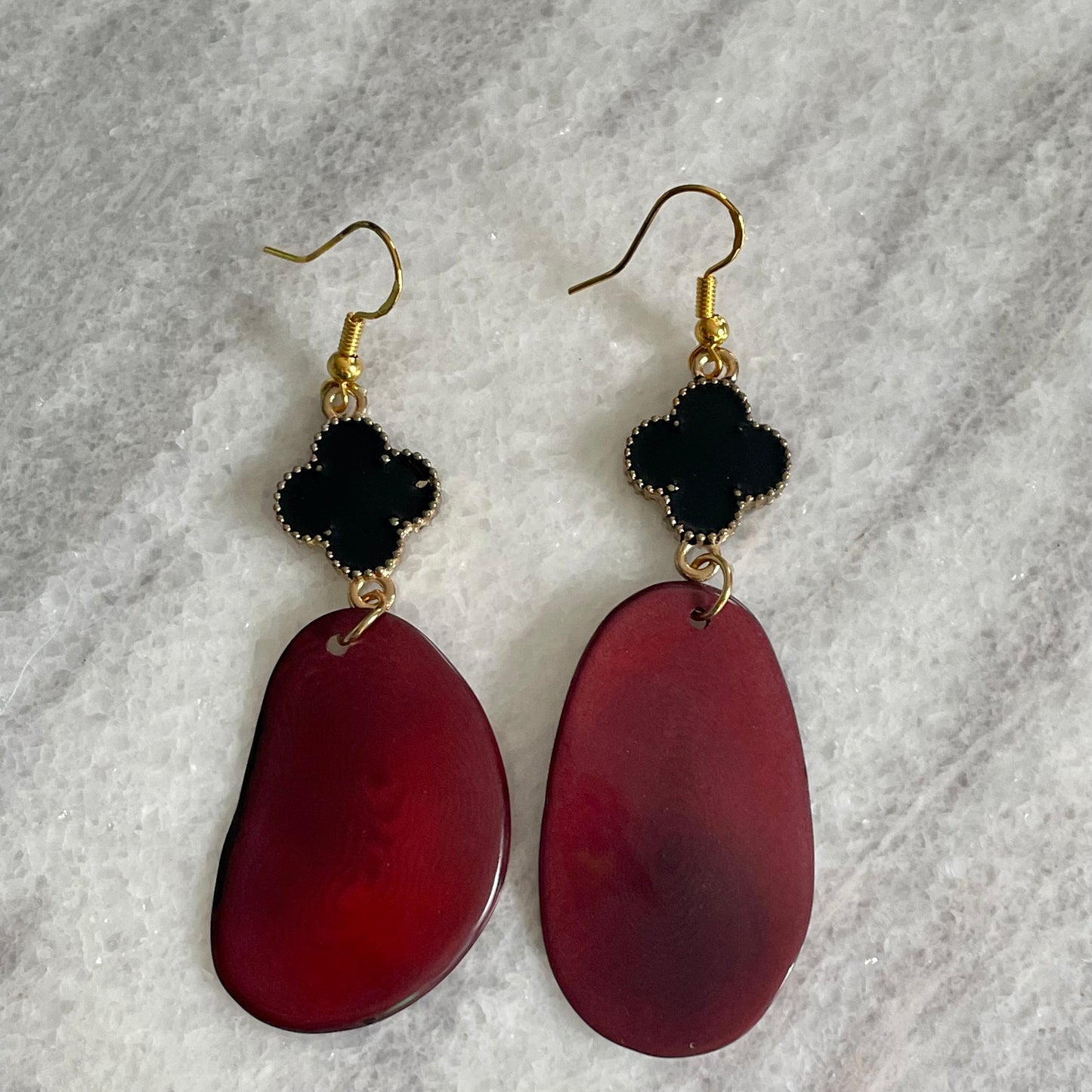 Clover Tagua Earrings