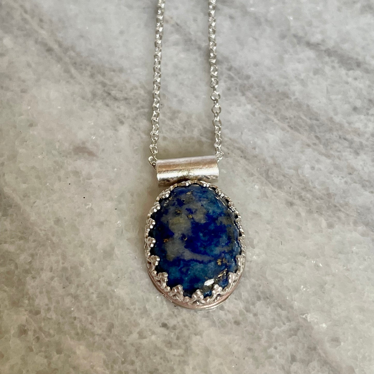 Lapis Oval Necklace