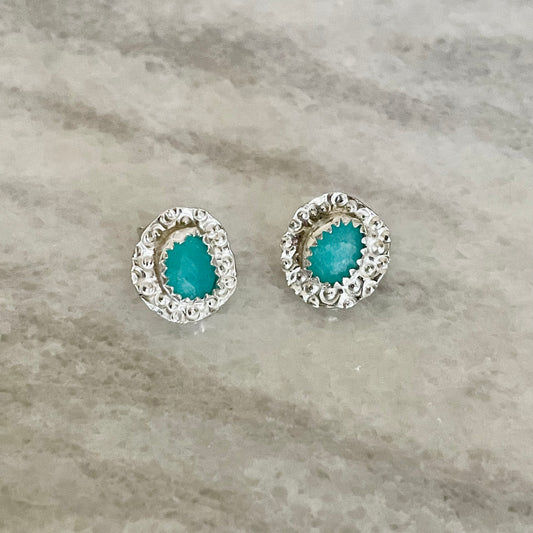 Amazonite Stud Earrings