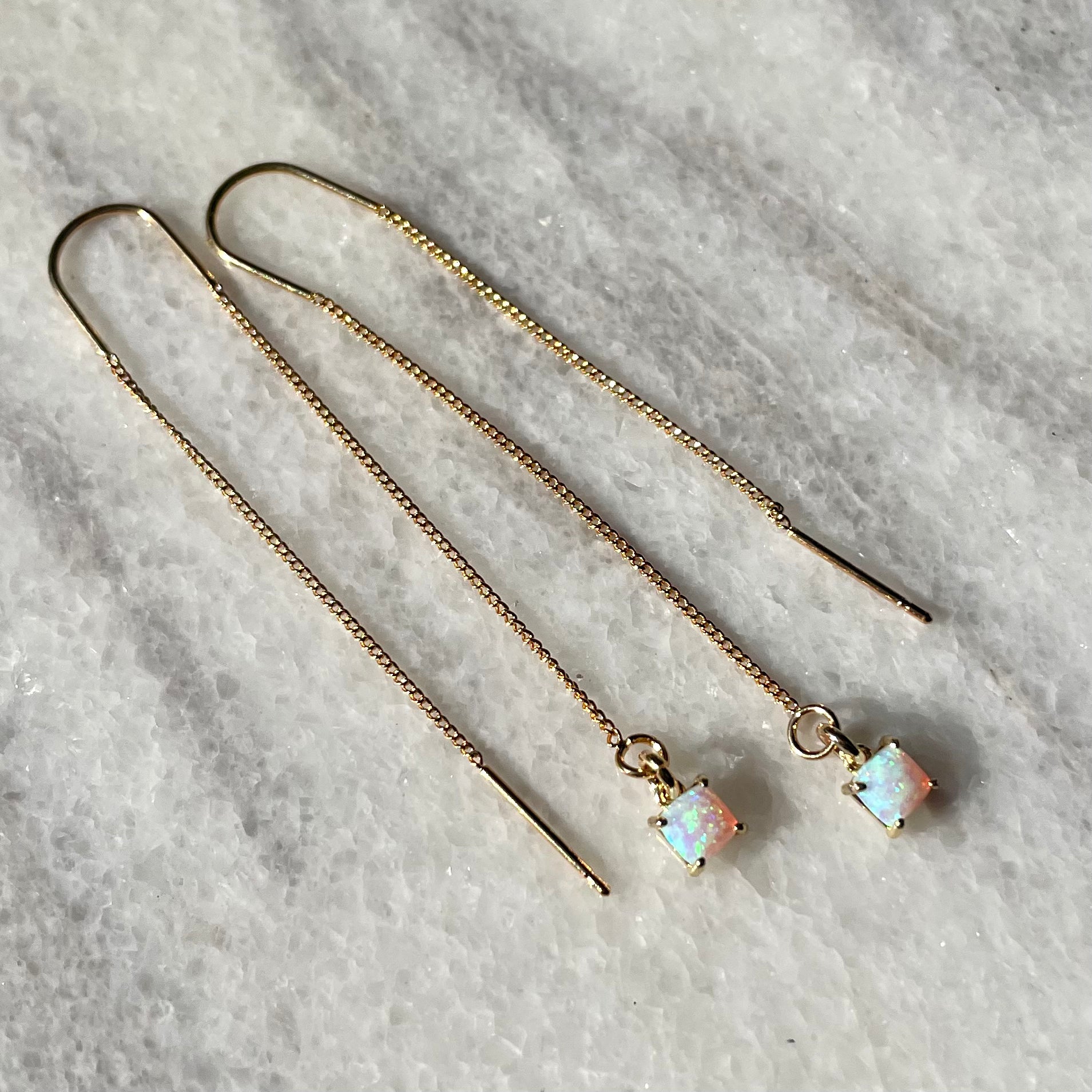 Opal deals threader earrings