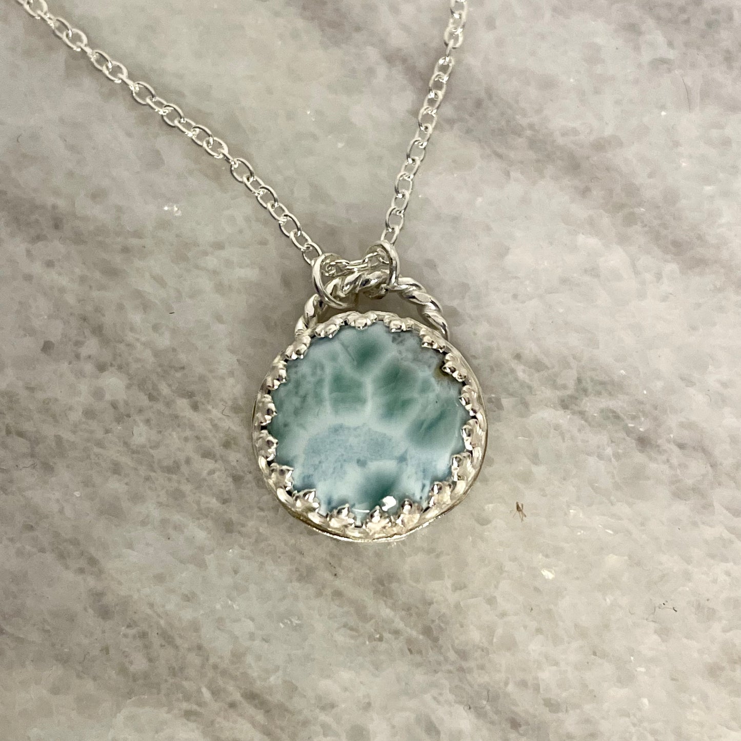 Larimar Sterling Silver Necklace