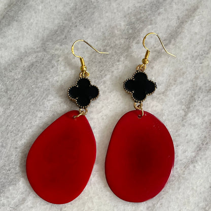 Clover Tagua Earrings