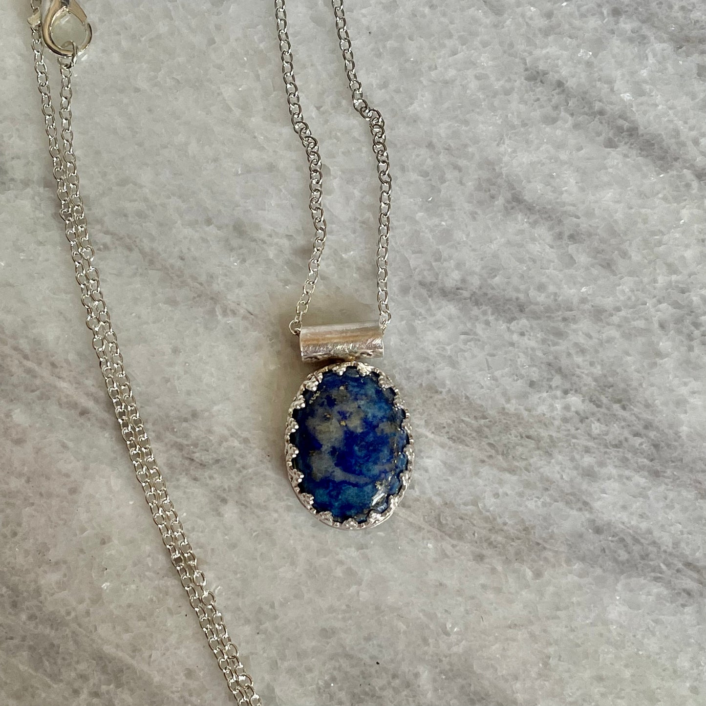 Lapis Oval Necklace