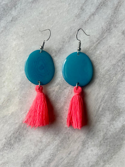 Tassel Tagua Earrings