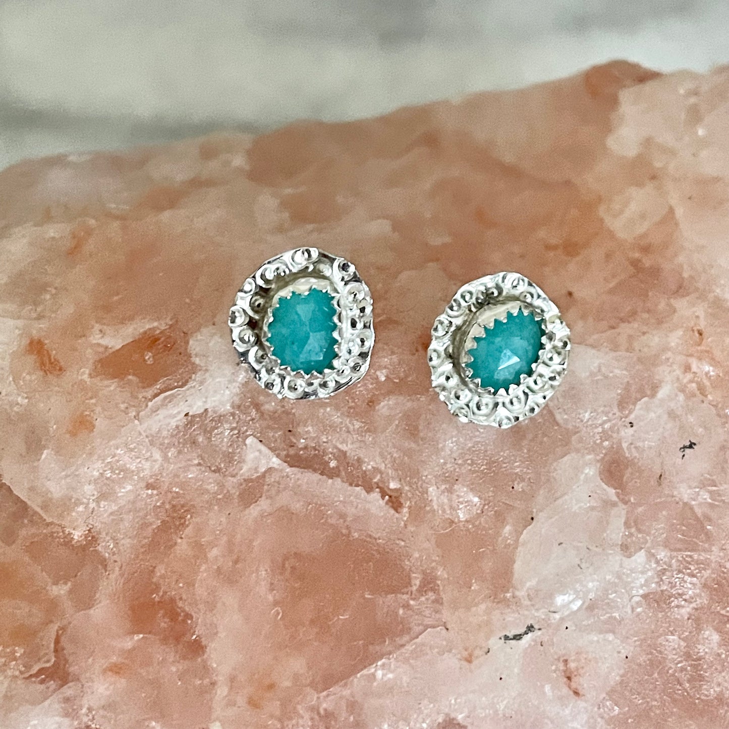 Amazonite Stud Earrings