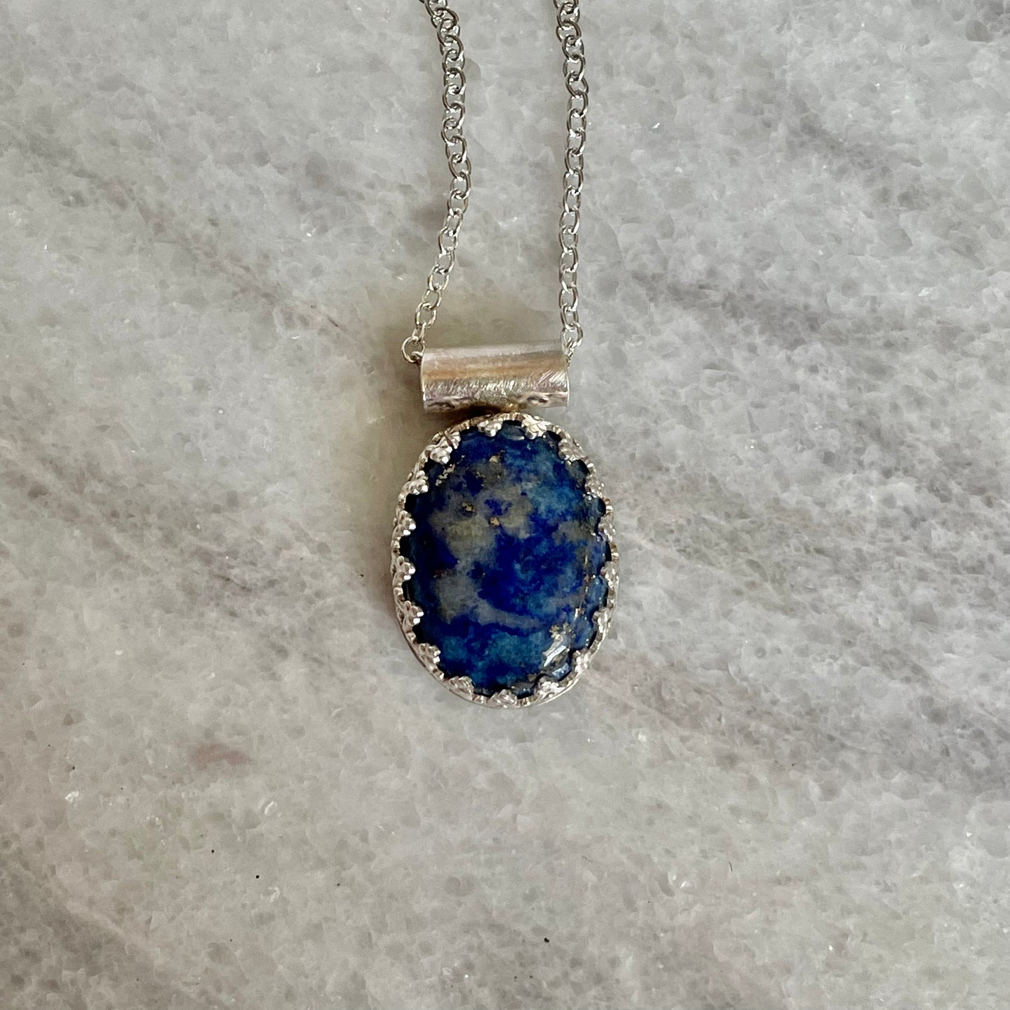 Lapis Oval Necklace