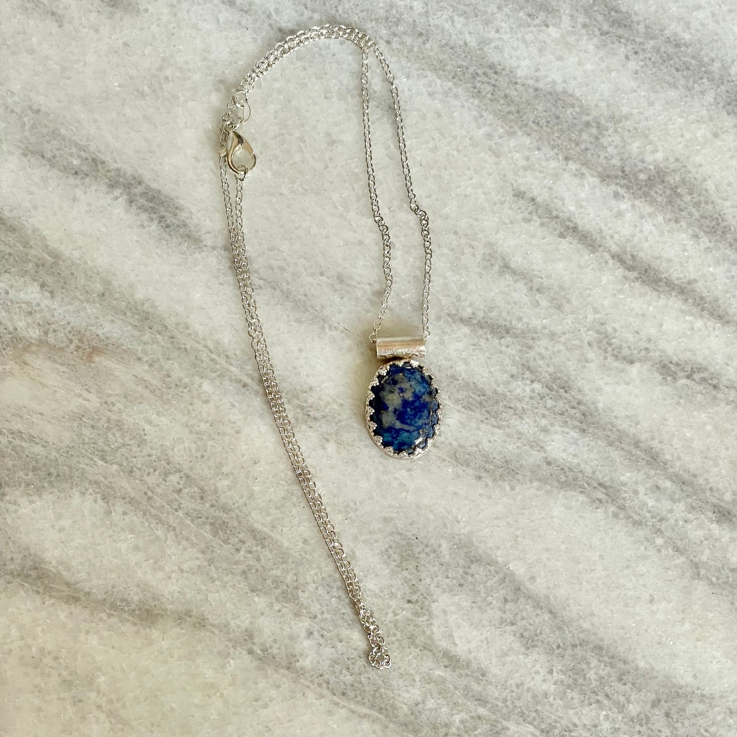 Lapis Oval Necklace