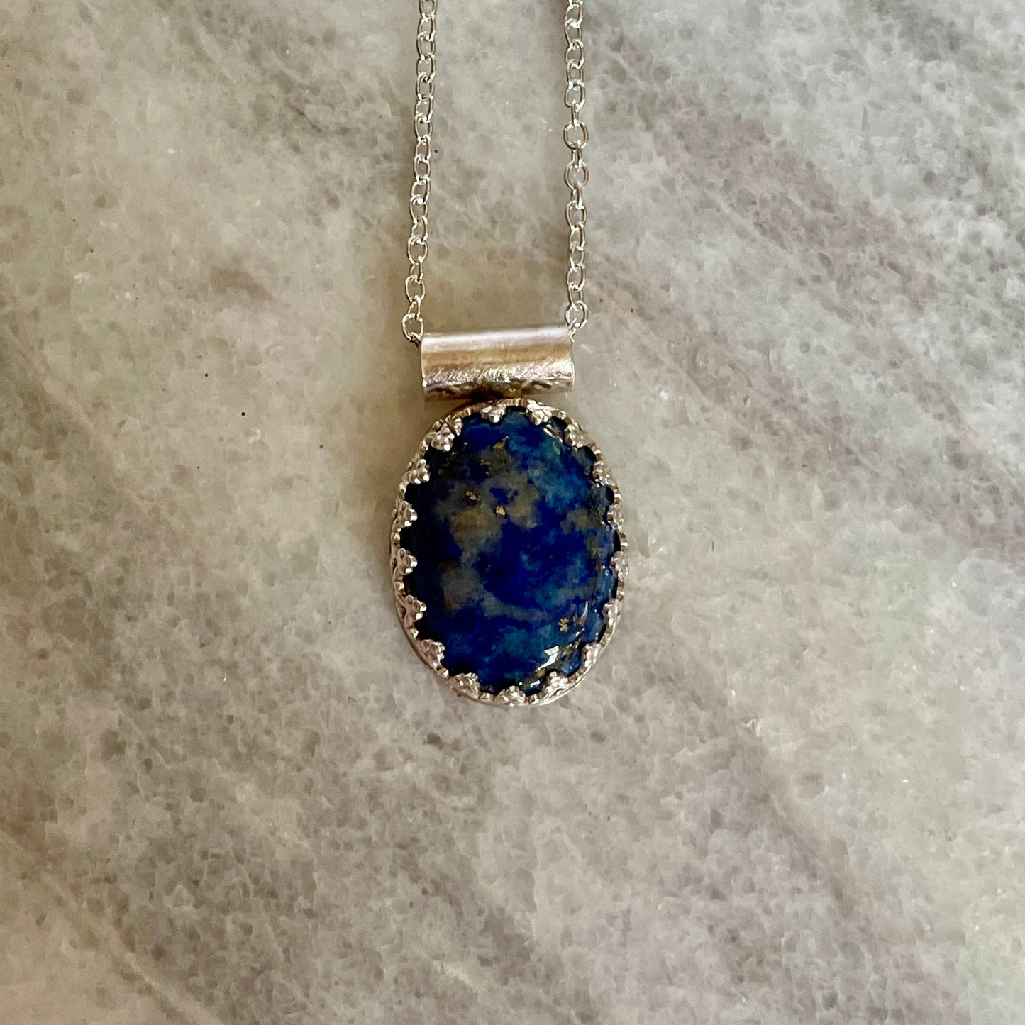 Lapis Oval Necklace