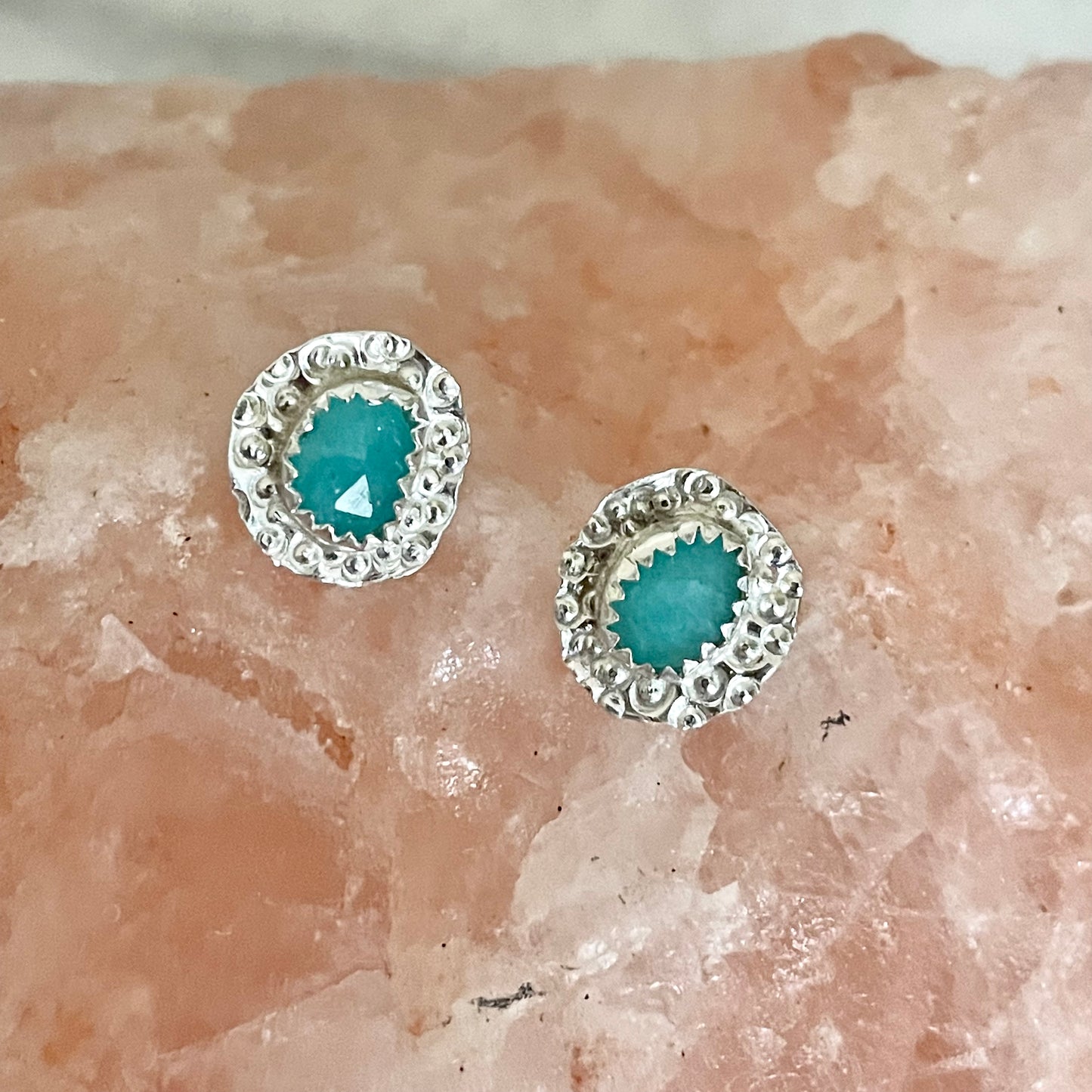 Amazonite Stud Earrings