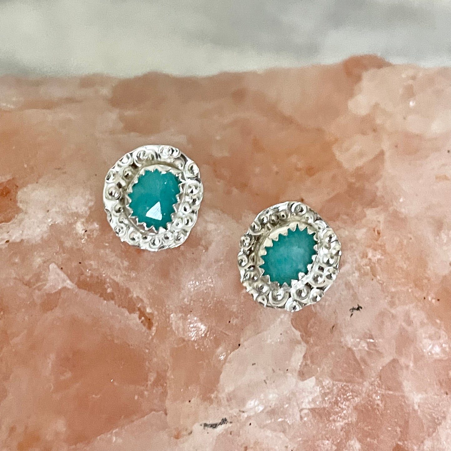 Amazonite Stud Earrings