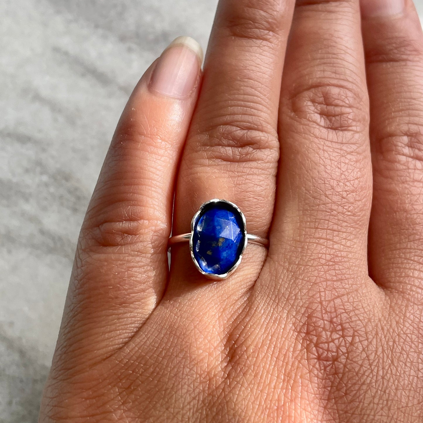 Lapis-Made to Order Sterling Silver Ring