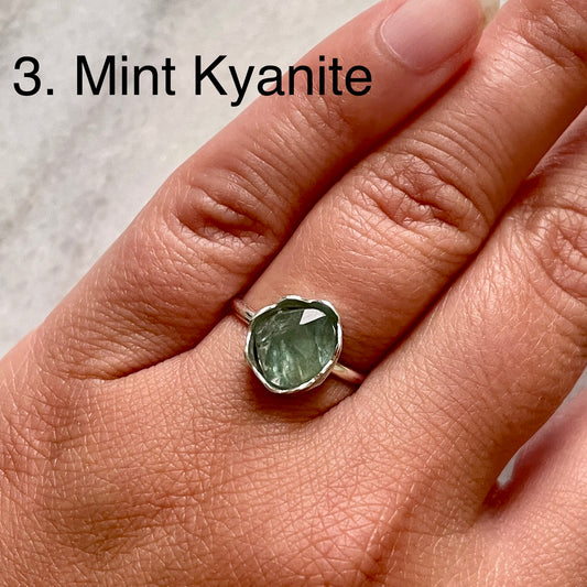 Mint Kyanite-Made to Order Sterling Silver Ring