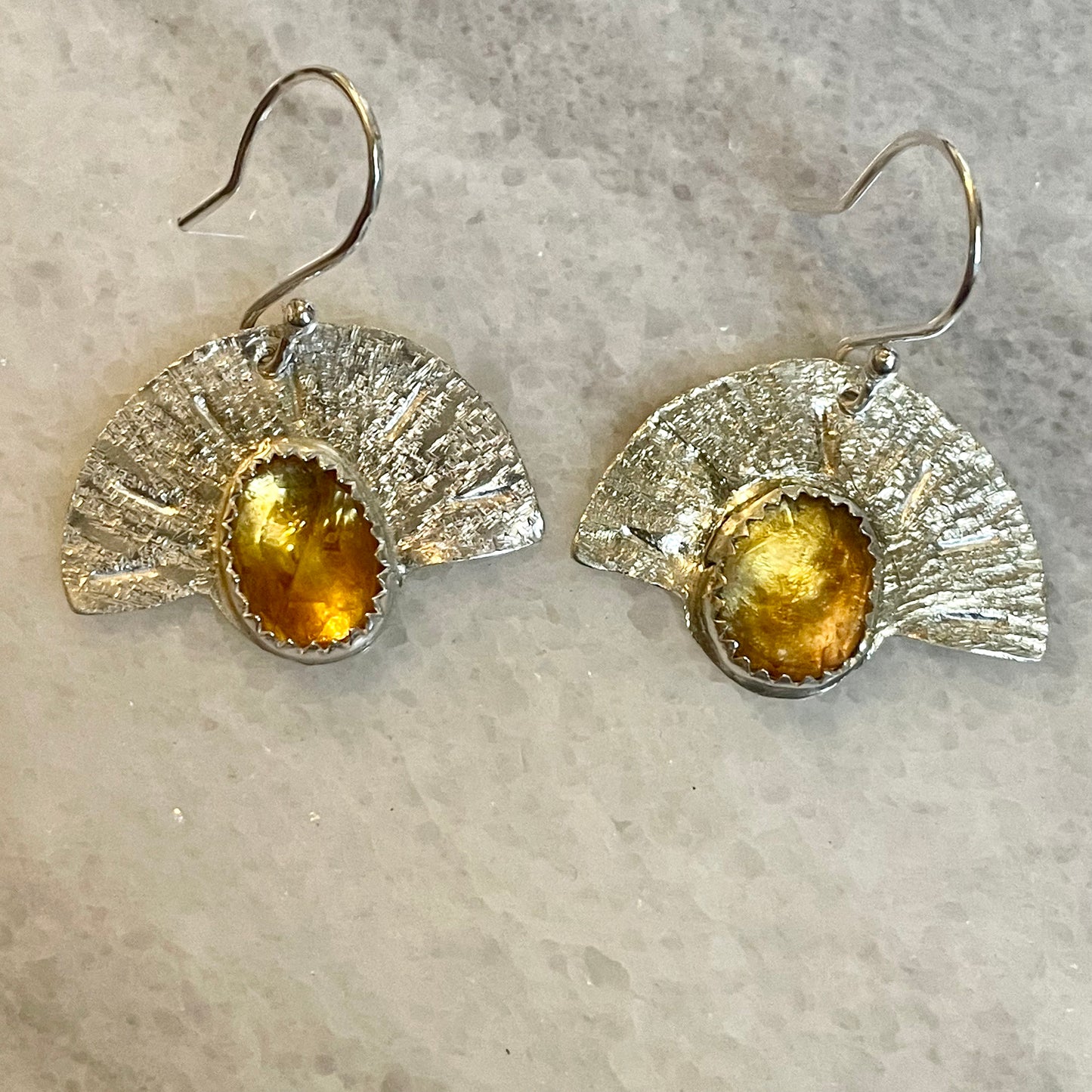 Citrine Sun Earrings